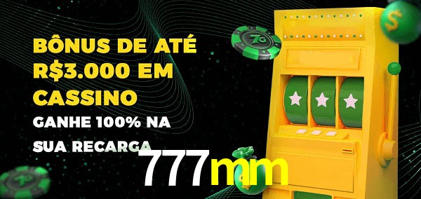 777mm melhor bônus de depósito