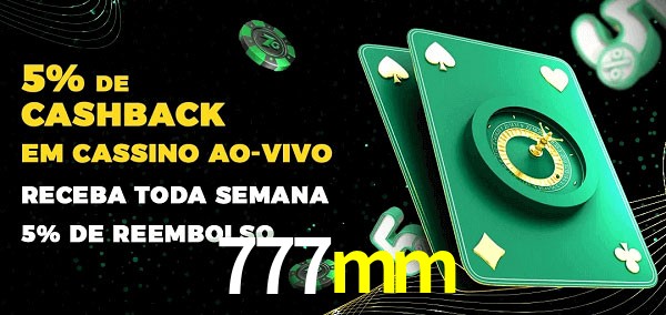 Promoções do cassino ao Vivo 777mm